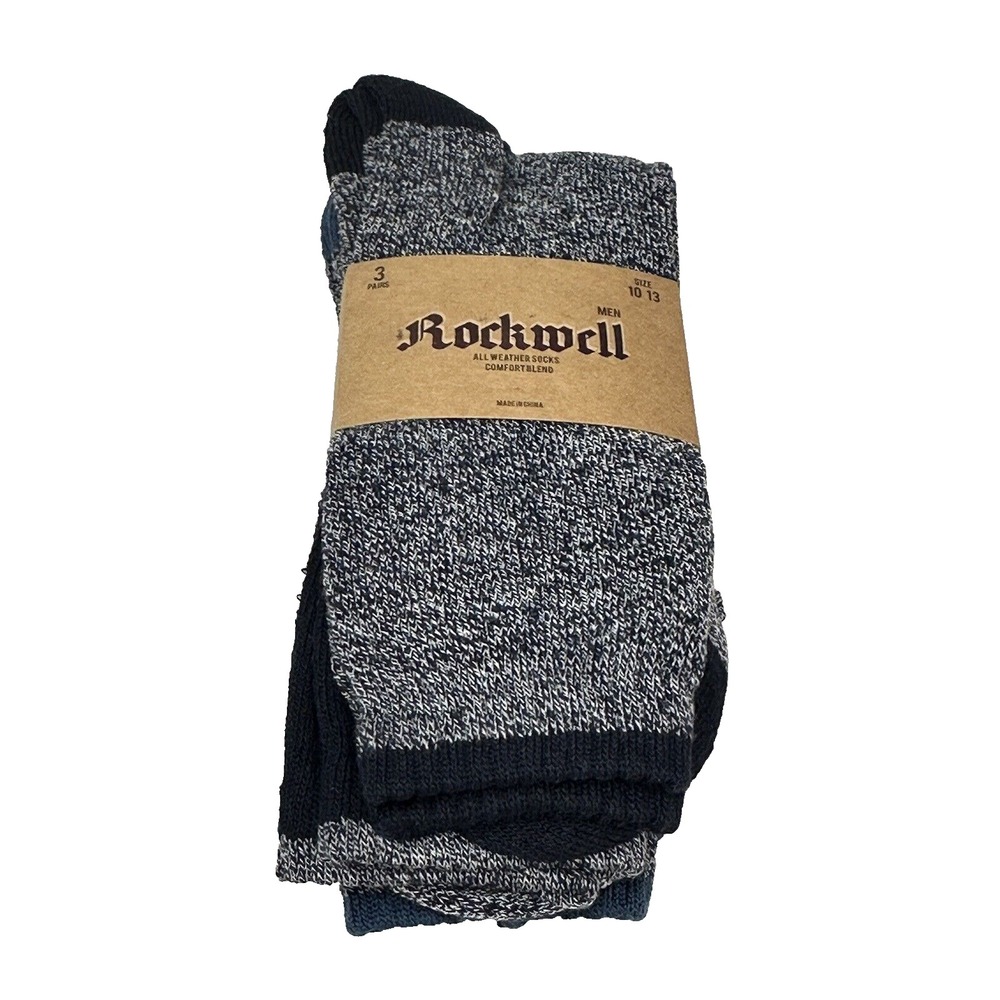 NEW rockwell MENS‎ socks 3 pairs size 10-13